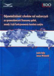 Odpowiedzialność członków rad nadzorczych. Autor: Helin Andre, Wisłowski Janusz. Dadada.pl Okładka książki Odpowiedzialność członków rad nadzorczych