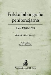 Okładka książki Polska bibliografia penitencjarna