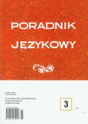 Opakowanie Poradnik Językowy 3/2011