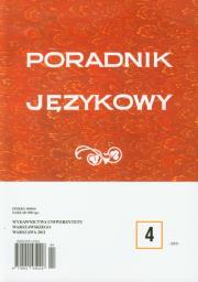 Opakowanie Poradnik językowy 4/2011