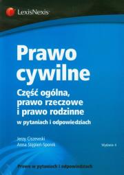 Prawo cywilne. Autor: Ciszewski Jerzy, Stępień-Sporek Anna. Dadada.pl Okładka książki Prawo cywilne