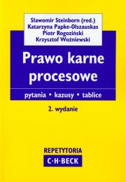Prawo karne procesowe Repetytoria. Wydawca: C.H. Beck. Dadada.pl Opakowanie Prawo karne procesowe Repetytoria