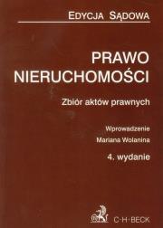 Prawo nieruchomości zbiór aktów prawnych. Autor: Wolanin Marian. Dadada.pl Okładka książki Prawo nieruchomości zbiór aktów prawnych