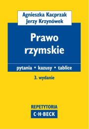 Prawo rzymskie. Autor: Kacprzak Agnieszka, Krzynówek Jerzy. Dadada.pl Okładka książki Prawo rzymskie