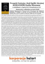 Okładka książki Prospekt emisyjny