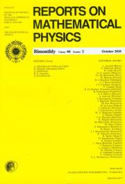 Opakowanie Reports on Mathematical Physics 66/2 Pergamon