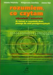 Rozumiem, co czytam. Autor: Polańska Jolanta, Zawilska Małgorzata, Bąk Janusz. Dadada.pl Okładka książki Rozumiem, co czytam
