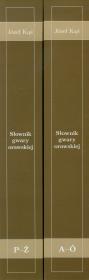 Okładka książki Słownik gwary orawskiej tom 1-2
