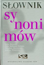 Słownik synonimów. Autor: Kurzowa Zofia, Kubiszyn-Mędrala Zofia, Skarżyński Mirosław, Winiarska Justyna. Dadada.pl Okładka książki Słownik synonimów