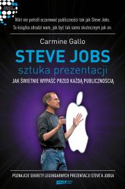 Steve Jobs sztuka prezentacji. Autor: Carmine Gallo. Dadada.pl Okładka książki Steve Jobs sztuka prezentacji