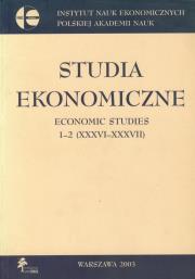 Opakowanie Studia ekonomiczne Economic studies 1-2