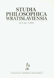Opakowanie Studia philosophica wratislaviensia 3/2010