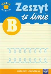 Okładka książki Szkoła na miarę Zeszyt w linię B NE