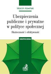 Okładka książki Ubezpieczenia publiczne i prywatne w polityce społecznej