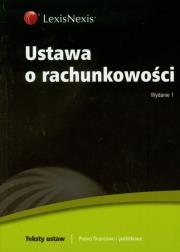 Ustawa o rachunkowości. Wydawca: LexisNexis. Dadada.pl Opakowanie Ustawa o rachunkowości