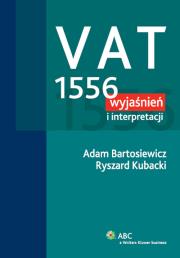 Okładka książki VAT 1556 wyjaśnień i interpretacji