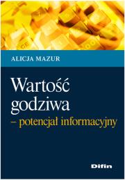 Wartość godziwa. Autor: Żarowska-Mazur Alicja. Dadada.pl Okładka książki Wartość godziwa