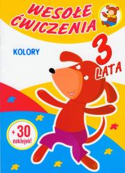 Okładka książki Wesołe ćwiczenia 3 lata Kolory
