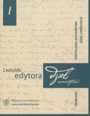 Okładka książki Z warsztatu edytora dzieł romantyków