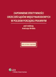 Okładka książki Zapewnienie efektywności orzeczeń sądów międzynarodowych w polskim porządku prawnym