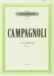 41 Caprices Opus 22. Autor: Campagnoli Bartolomeo. Dadada.pl Okładka książki 41 Caprices Opus 22