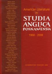 Opakowanie American Literature in Studia Anglica Posnaniensia 1968-2008 A Selection of Articles