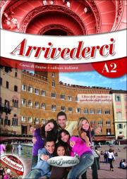 Okładka książki Arrivederci! 2 podręcznik + ćwiczenia + CD audio