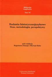 Badania historycznojęzykowe. Wydawca: Księgarnia Akademicka. Dadada.pl Opakowanie Badania historycznojęzykowe