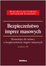 Okładka książki Bezpieczeństwo imprez masowych