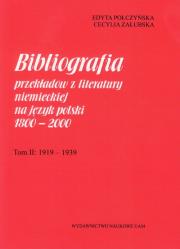 Okładka książki Bibliografia przekładów z literatury niemieckiej na język polski 1800-2000 t.2