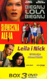 Biegnij Lola biegnij / Słoneczna aleja / Leila i Nick - Kolekcja 3 filmów. Autor: Tom Tykwer, Leander Haussmann, Detlev Buck, Til Schweiger, Nika Altenstadt. Dadada.pl Okładka książki Biegnij Lola biegnij / Słoneczna aleja / Leila i Nick - Kolekcja 3 filmów