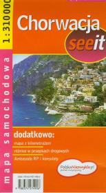 Opakowanie Chorwacja mapa samochodowa 1:310 000