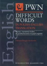 Okładka książki Difficult Words in Polish-English Translation
