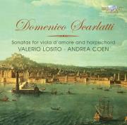 Domenico Scarlatti: Sonatas for viola d'amore and harpsichord. Autor: Valerio Losito, Andrea Coen. Dadada.pl Okładka książki Domenico Scarlatti: Sonatas for viola d'amore and harpsichord