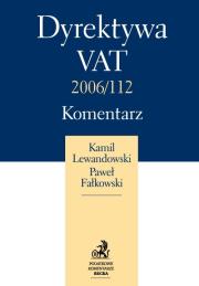 Okładka książki Dyrektywa Vat 2006/112 Komentarz