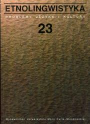 Opakowanie Etnolingwistyka tom 23