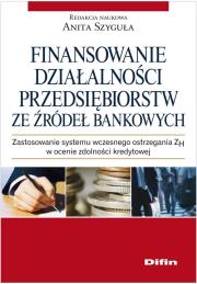 Opakowanie Finansowanie działalności przedsiębiorstw ze źródeł bankowych