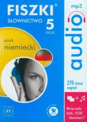 FISZKI audio Język niemiecki Słownictwo 5. Wydawca: Cztery Głowy. Dadada.pl Opakowanie FISZKI audio Język niemiecki Słownictwo 5