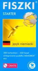 FISZKI język niemiecki Starter. Autor: Opracowanie zbiorowe. Dadada.pl Okładka książki FISZKI język niemiecki Starter