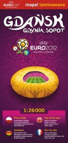 Opakowanie Gdańsk Gdynia Sopot plan miasta 1:26 000