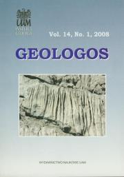 Okładka książki Geologos vol. 14 nr 1 2008