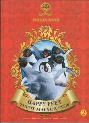 Happy feet: Tupot małych stóp. Autor: George Miller, Judy Morris, Warren Coleman. Dadada.pl Okładka książki Happy feet: Tupot małych stóp