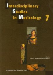 Opakowanie Interdisciplinary Studies in Musicology 7