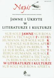 Opakowanie Jawne i ukryte w literaturze i kulturze Napis XVII