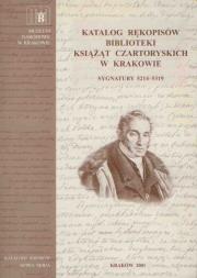 Opakowanie Katalog rękopisów Biblioteki Książąt Czartoryskich w Krakowie Sygnatury 5214-5319