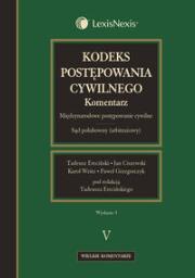 Okładka książki Kodeks postępowania cywilnego Komentarz Tom 5