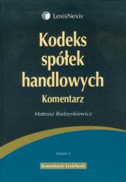 Okładka książki Kodeks spółek handlowych Komentarz