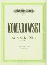 Konzert Nr. 1 e-Moll. Autor: Komarowski Anatoli. Dadada.pl Okładka książki Konzert Nr. 1 e-Moll