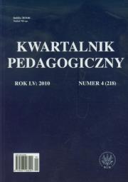 Okładka książki Kwartalnik pedagogiczny nr 4 2010