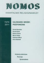 Opakowanie Kwartalnik religioznawczy 73/74